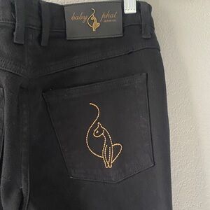 Black Flared baby phat Jeans